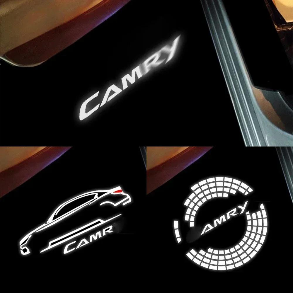 2pcs car Door sign lights welcome projection lamp to the door For Toyota Camry 40 50 55 70 V40 V50 V55 V70 XV40 XV50 XV55 XV70