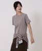 Sayu Basic Tension Short Sleeve T-Shirt Gray