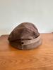 Spring and autumn retro brown corduroy bucket hat women's versatile face small plain face cover basin hat Maillard style hat