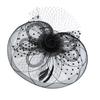 Elegant Mesh Fascinator Hat With Feathered And Flower Nonslip Headband For Women TeaParty and Masquerades Event Wear