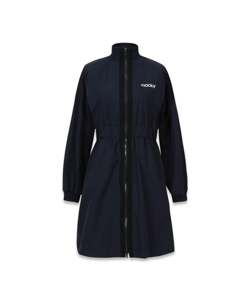 Mackie Front Zip-Up Dress Navy