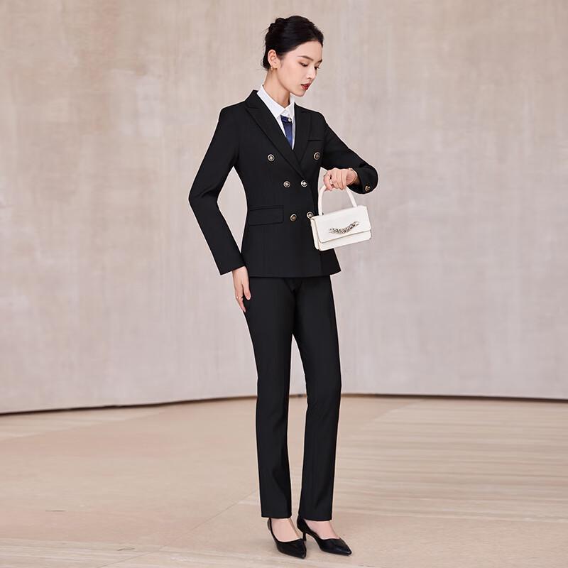 Women's Double-breasted Professional Suit Set