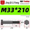 M27-M39 Grade 12.9 Blackened Half-Thread Hexagon Bolt