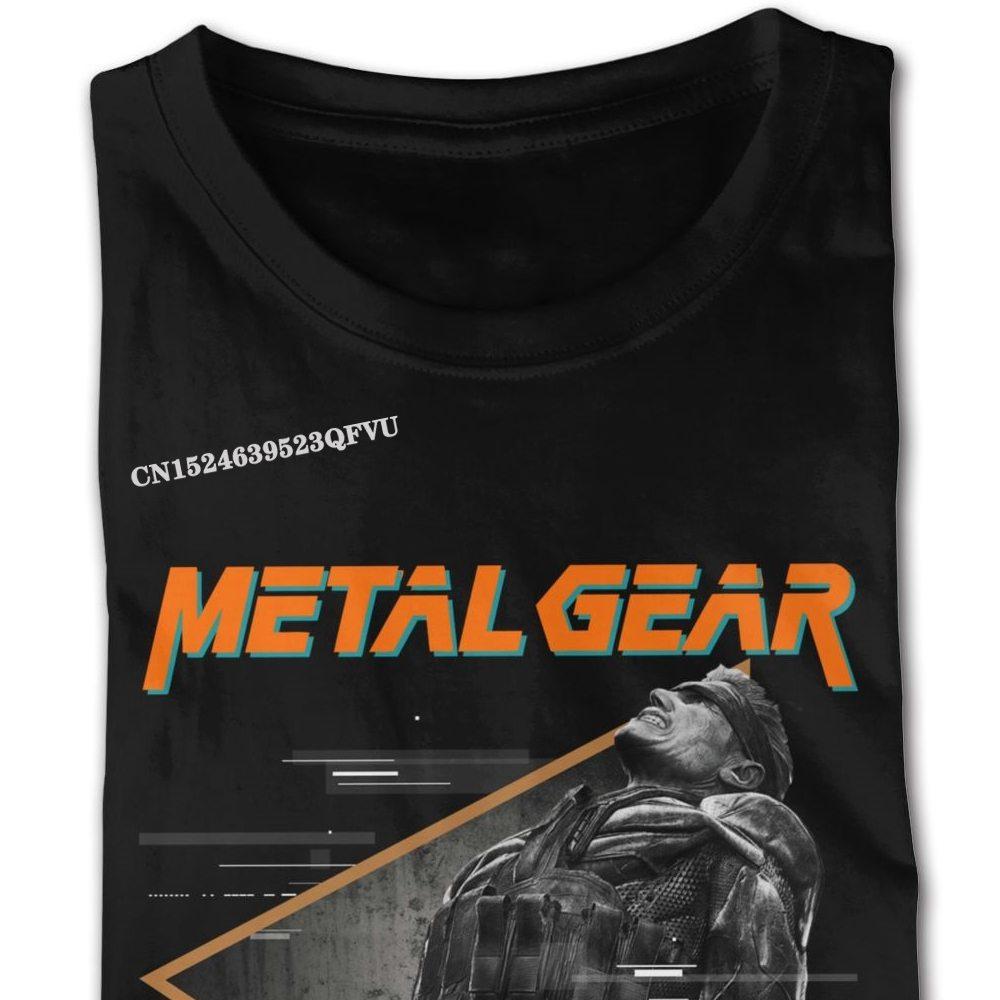 Cheap Custom Metal Gear Solid Tee Mens Bespoke England Style Tshirts Men Retro Cotton Crew Tees Shirts Gothic Style