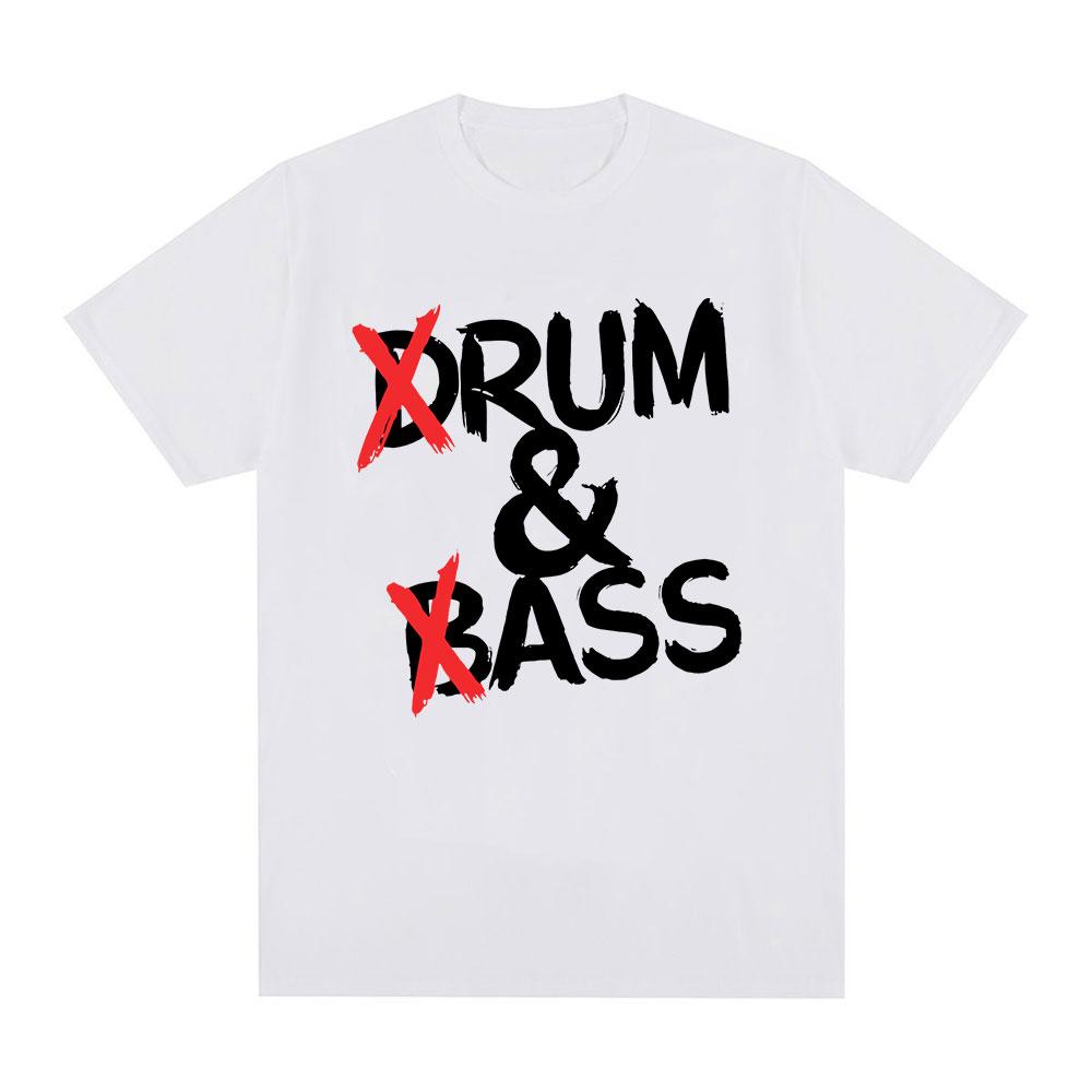 Funny Drum and Bass T Shirts Rum and Ass Lovers Jokes Short Sleeve Cotton Soft T-shirt Unisex Fashion Casual Tee Shirt Tops