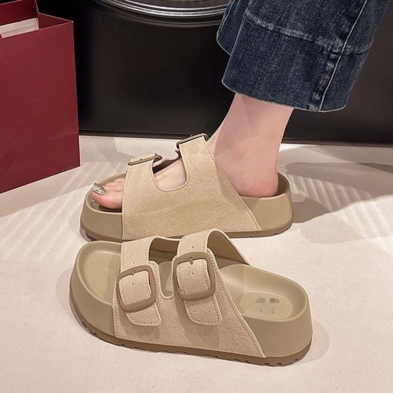 High-Heel Flip-Flops für Damen - Neuer Stil, Vielseitig, Absatzsteigernd, Lässige Strandschuhe, Sandalen