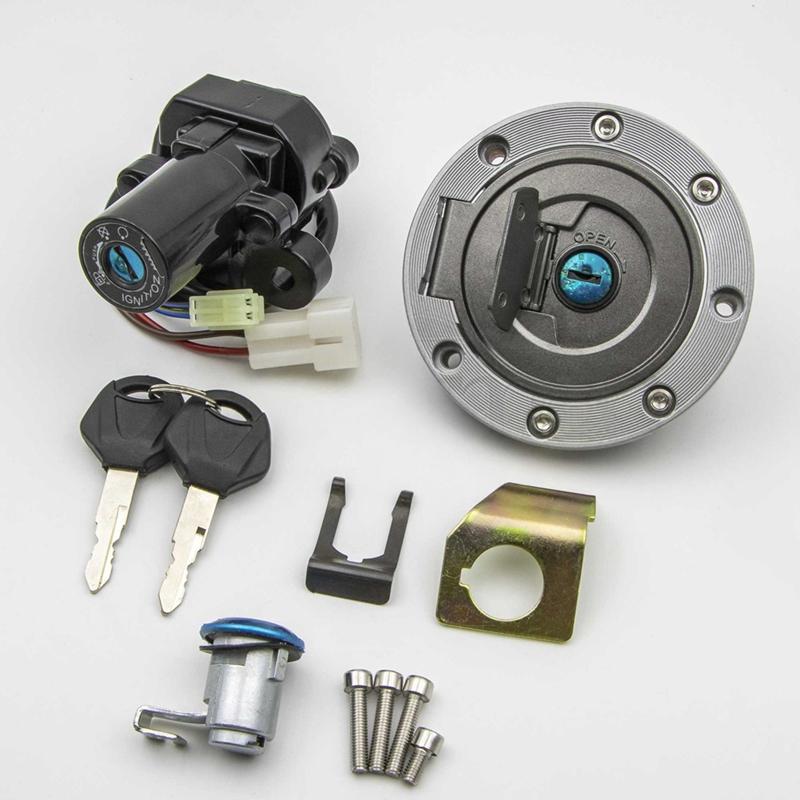Ignition Switch Gas Cap Seat Lock Key Set for YZF R1 02-03 07-22 R6 2004 2006-2022 FJR1300 2001-2022 FZ6