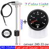 240-33 ohm Fuel Level Gauge with Fuel Float Level Sensor 100-600mm for Marine Car Boat RV 2"52MM Oil Tank Level Indicator Custom