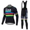 Mens Cycling Jersey Shorts Set Breathable Quick-Dry Elastic Pro Team Style Riding Gear