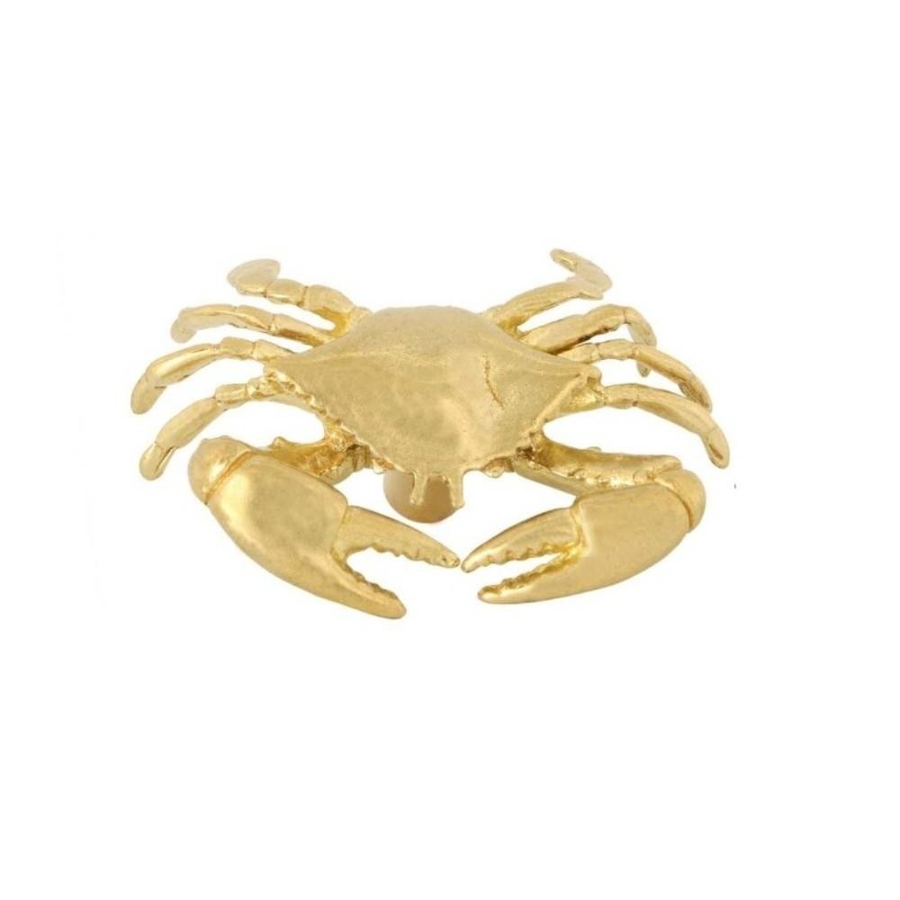 Hardware Crab Design Drawer Handles Luxury Closet Door Knobs Vintage Brass Cabinet Pulls  Window