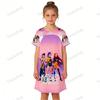 Girls Night Dress Kids Toddler 3 4 5 6 7 8 9 10 11 12 Years Kpop Demon Hunters Summer Short Sleeve Little Girl Nightgown Pajamas