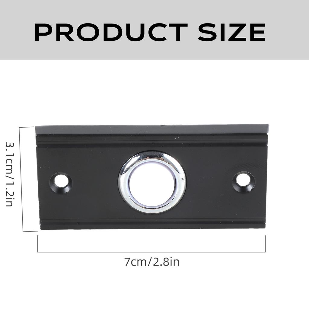 Brass Doorbell Switch Illuminated Push Button Wall Mounted Doorbell Button for Home Decors & Electrical Installations