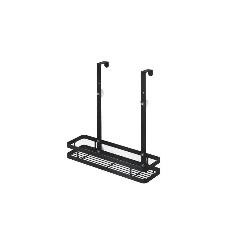 Hanging Bath Shelf Storage No Drill Basket Holder Single Double Layer Shower Shampoo Shelf Stainless steel Bathroom Accessories