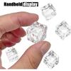 Fake Ice, Clear Fake Ice Cubes Acrylic, 17 Mm 100 PCS Acrylic Decorative Ice Cubes for Photography Accessories Props Decoration Vase Fillers