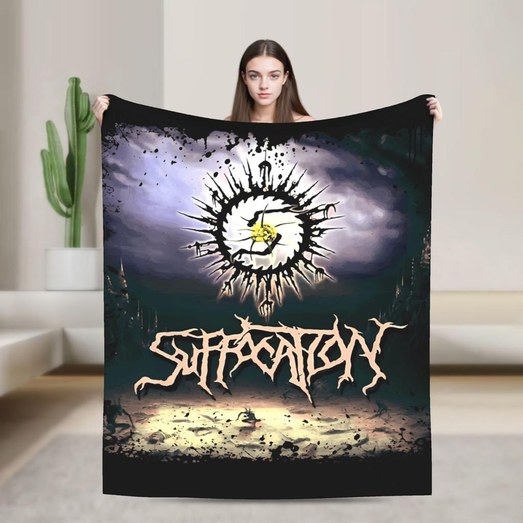 Suffocations Band Blanket Travel Office Flannel Throw Blanket For Bedroom Warm Custom Quality Bedspread Gift