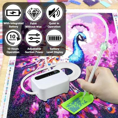 Rhinestone Art Painting Pen Kit for Adults Vacuum Rhinestone Painting Pen No Wax Needed E-Painter Rhinestone Art Tool