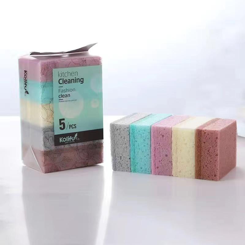 

5/10 шт. Двусторонняя волшебная чистящая губка Нано-волокно Скраббер для мытья посуды для кухни Кастрюля Сковорода Чистка кухонной утвари Сверхпрочная Удаление пятен Чистящая подушечка 5pcs