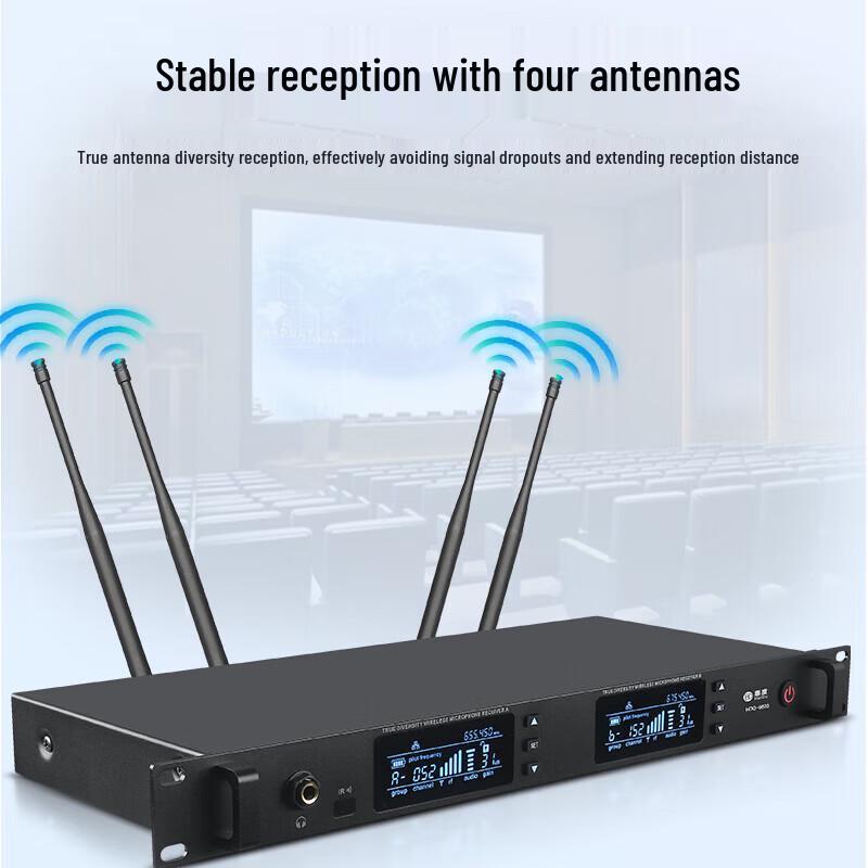 HuiDu HDQ-6603 Wireless Anti-Interference Microphone System (CN Version)