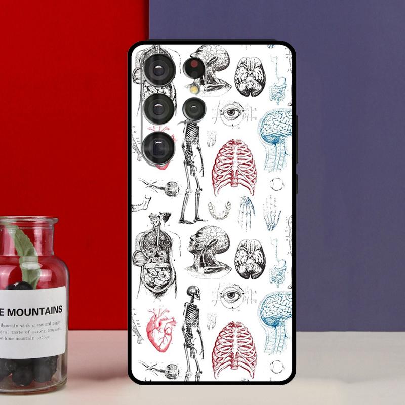 Medical Human Organs Brain Funda Case For Samsung Galaxy S25 Ultra S9 S10 S20 S21 FE S22 S23 Plus S24 Ultra Phone Cover