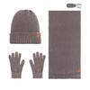 Set 3 Pezzi Inverno Cappello Lavorato a Maglia Sciarpa Guanti