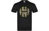 T Shirts Men's Black Crew Neck Moderate Straight Fit GK1706