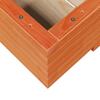 Plant Pot Wax Brown 110 X 60 X 26.5 Cm Solid Pine Wood