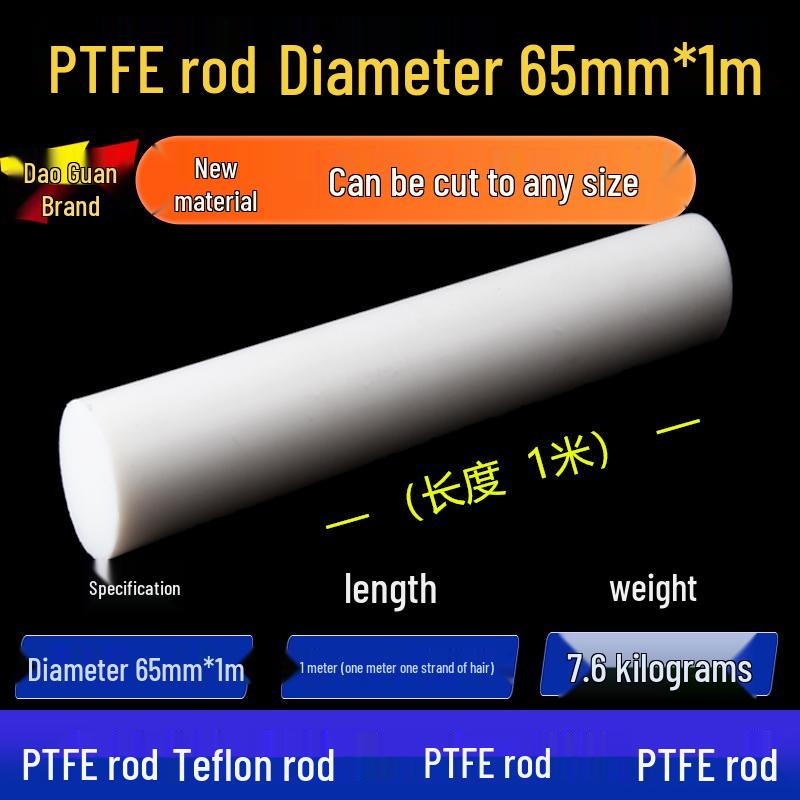 White High-Temperature Resistant PTFE Plastic Rod