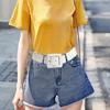 Ceinture large tendance pour femme Ceinture réglable pour robes Pantalons Ceinture de taille Écharpe décorative Couleur unie pour dame Filles
