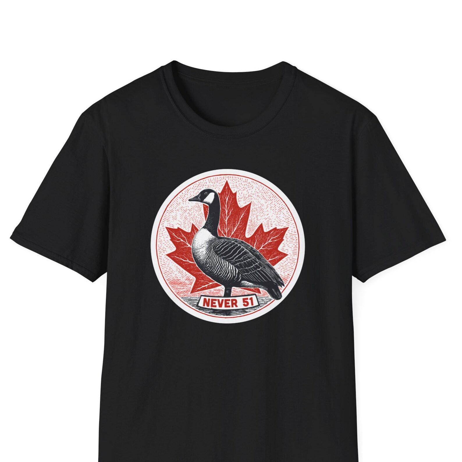 Never 51 Graphic Tee, Canada Pride Unisex Softstyle T-Shirt, Anti Tariff tee, Canada Day Gifts, Anti-Trump shirt, Canada is not for sale, S