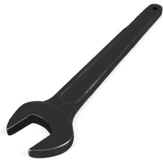 Single Open Ended Spanner, Heavy Duty Flat Compression Fitting Spanner for Home and Outdoor Repairing (24mm)