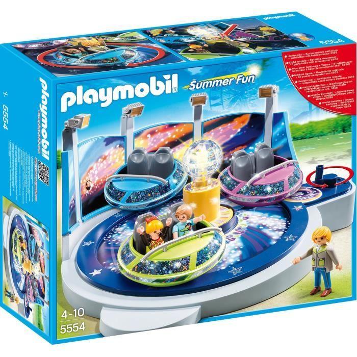PLAYMOBIL - Attraction Lumineuse - 5554 - Effets Lumineux - 3 personnages - Summer Fun