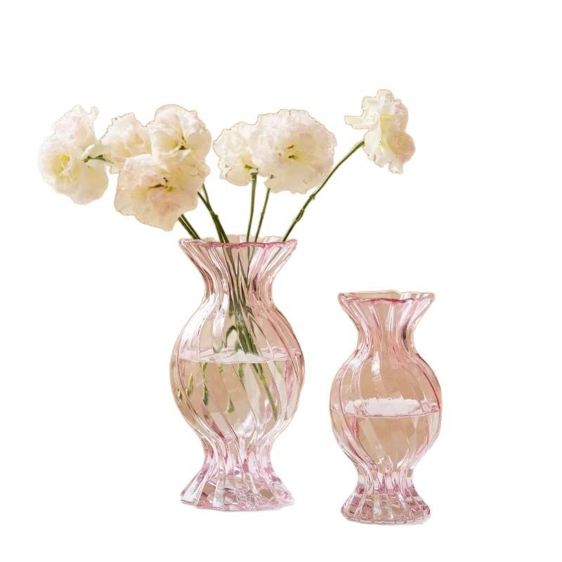 Glass Vase Home Living Room Study Office Vase Flower Arrangement Aesthetic Room Decor Estantes Para Plantas