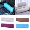 Neck Roll Pillow Soft Linen Orthopedic Sleeping Bolster Neck Back Support Cushion for Home Office Travel
