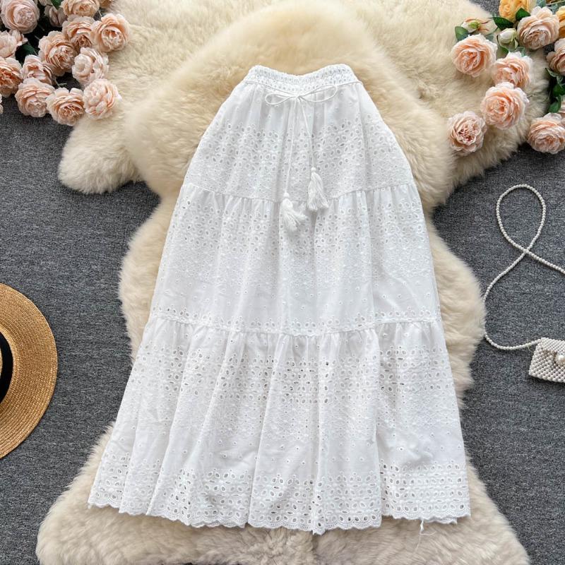 

Эта женская элегантная юбка с ажурным кружевом, вышитая крючком, с КРУЖЕВАМИ, делает образ стройнее, милой и универсальной One Size белый