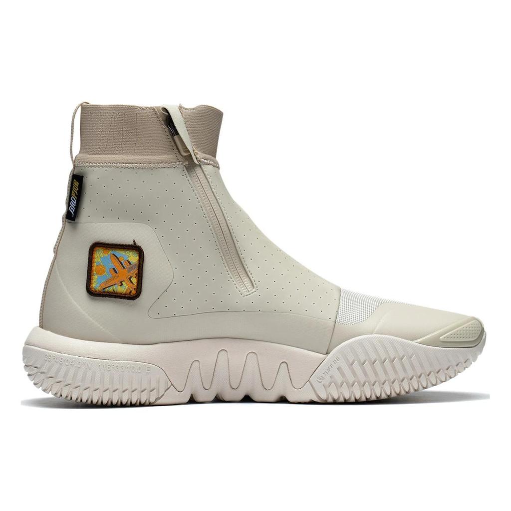 New LINING Badfive 2 Basketball Shoes Men High Top Dusty Khaki ABFS017-5