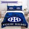 Biancheria da letto Inter Milano con nome personalizzato, Set piumone Copripiumone Federa Regalo di compleanno per la casa(1 * copripiumino + 2 * federa, senza nucleo)_xia