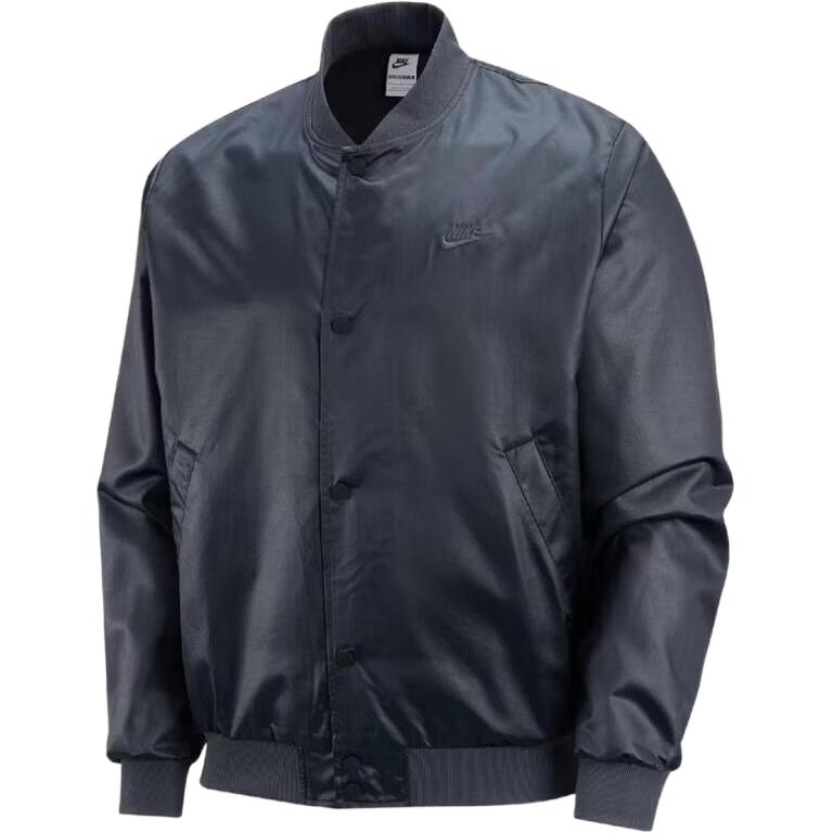 Nike Club Varsity Stand Collar Versatile Long Sleeve Jacket Men jackets IF0728010 L