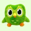 Yeşil Duolingo Baykuş Peluş Oyuncak Duo Duo Peluş Baykuş Karikatür Anime Baykuş Bebek Yumuşak Doldurulmuş Hayvan Oyuncak Çocuk Doğum Günü Hediyesi