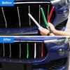 3 Pcs Car Glossy Front Grill Decoration Strips Trim for 2017 2018 Automotive Grille Inserts Made ABS Plastic with Fine Coating