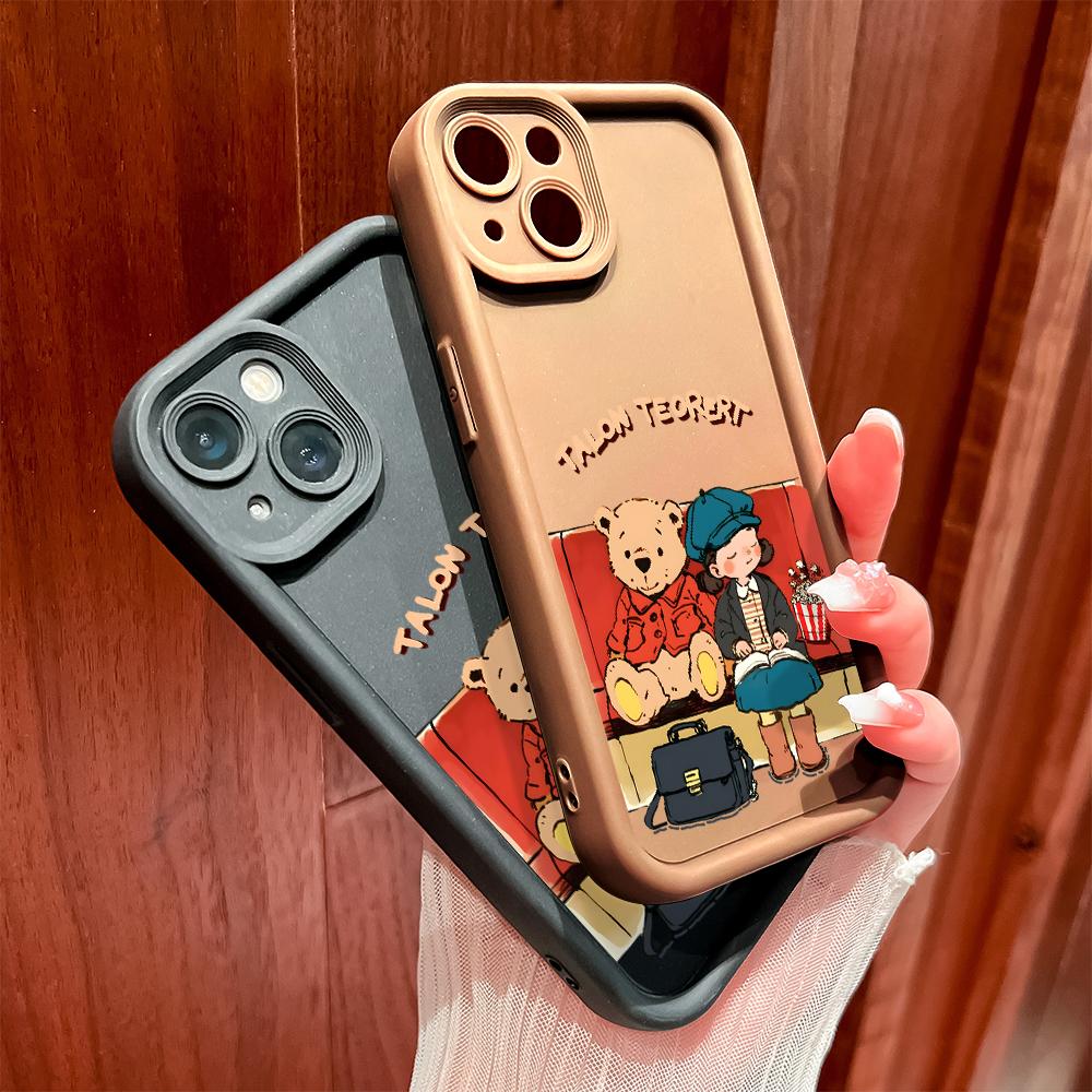 Měkký silikonový čtvercový žebříkový vzor tisku Pouzdro telefonu Plný kryt fotoaparátu Ochranné pryžové pouzdro odolné proti nárazům pro OPPO Realme