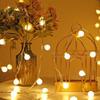 Warm White LED Ball Decorative String Lights