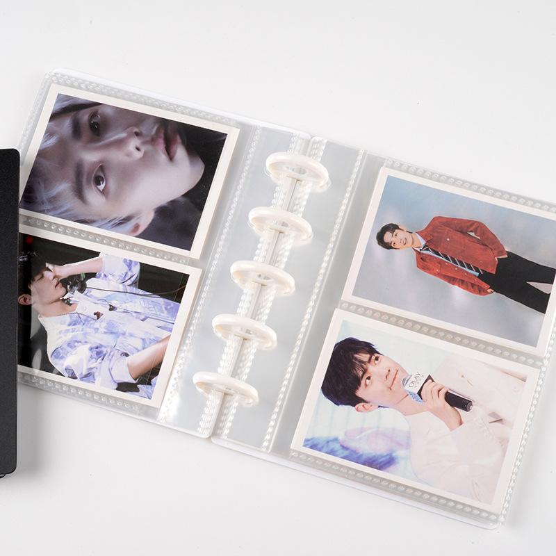 Pure Color Album Clear Pockets Holds 100 Mini Photos Instax Photo Album for Fuji Instax & Name Card 7s 8 25 50s Mini Photo Album