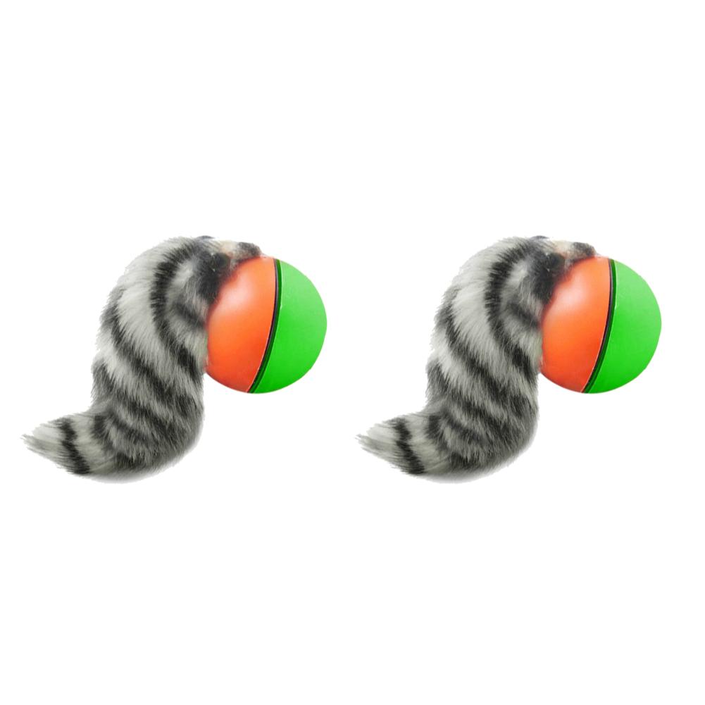 10-1pcs Pet Dog Cat Toy Electric Beaver Weasel Rolling Ball Chasing Toys Chewing Teeth Grinding Toys Claws Bite Supplies Random