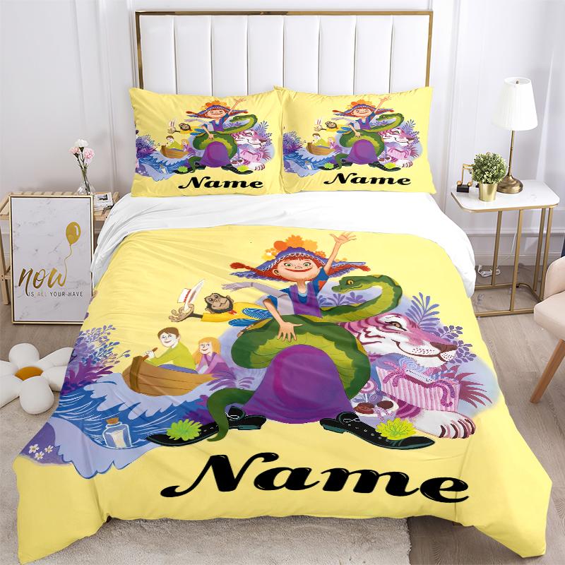 Custom Textile Fantasy World Bedding 3 Piece Set HD Print Duvet Cover Pillowcases for Teens Adult Bedroom Decoration