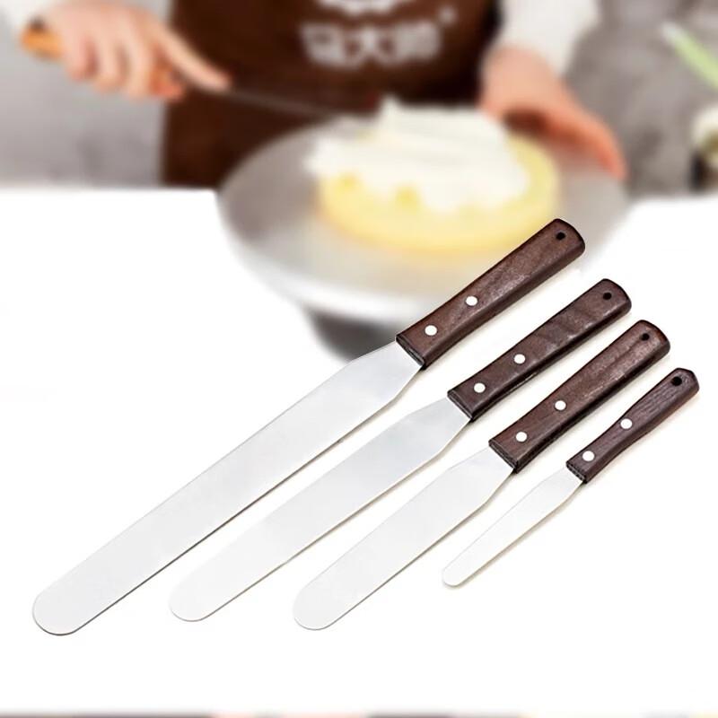 Stainless Steel Cream Spatula with Wooden Handle