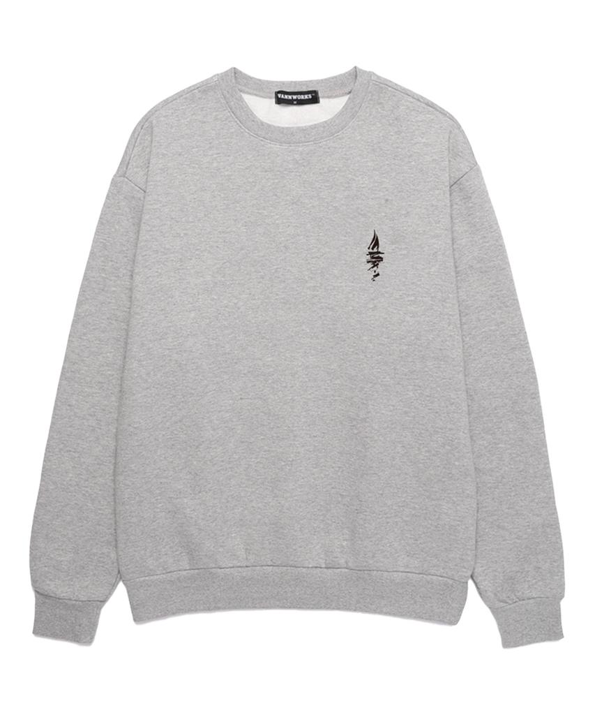 VANNWORKS Yacht Club Oversized Sweatshirt (Vls0007) Melange Grey (Type A)