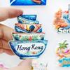 China Hong Kong Fridge Stickers Tsim Sha Tsui Travel Souvenirs Macao Fridge Stickers Home Decoration Wedding Gifts