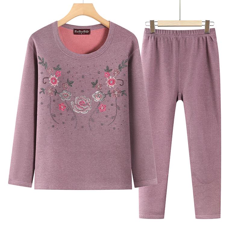 Women's Fleece-Lined Thermal Underwear Set