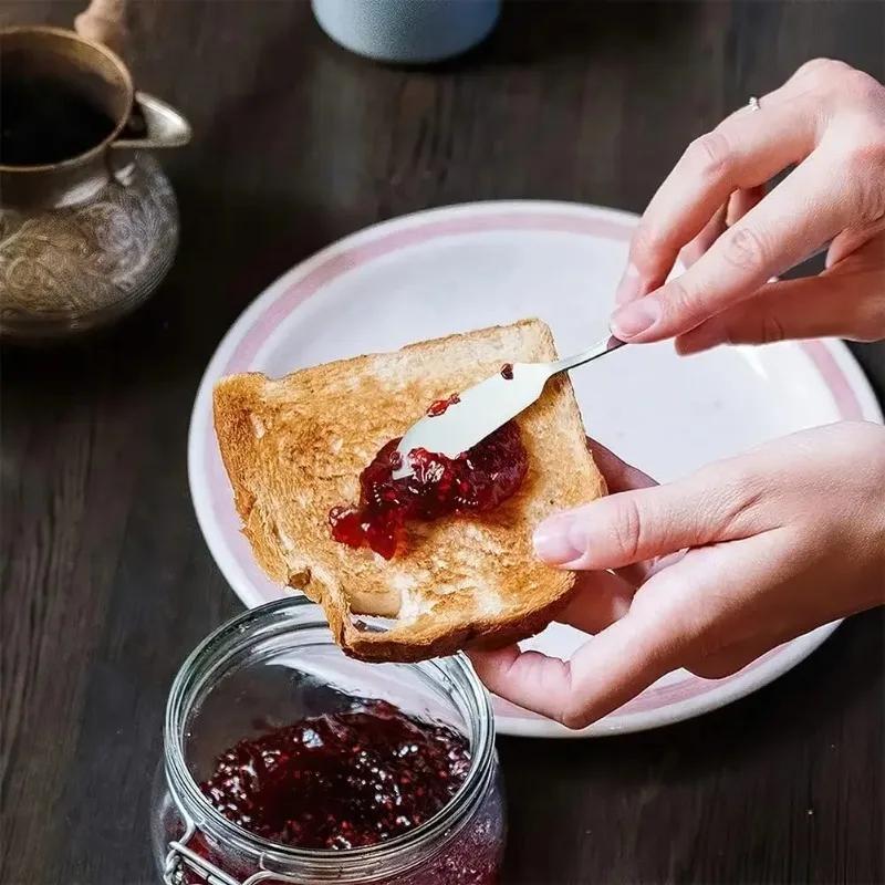 1-10PCS Stainless Steel Butter Knife Cheese and Jam Spreader for Dessert Tables and Charcuterie Boards A Kitchen Serving Utensil