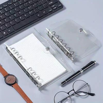 Clear PVC Loose-Leaf Planner: A5/A6/A7 Travel & Student Notebook Binder